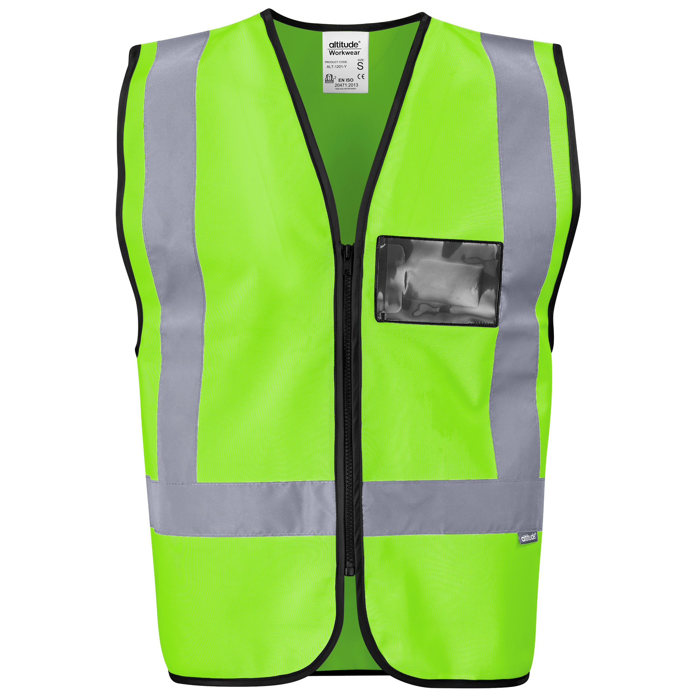 Direction Hi-Viz Reflective Full Zip Vest