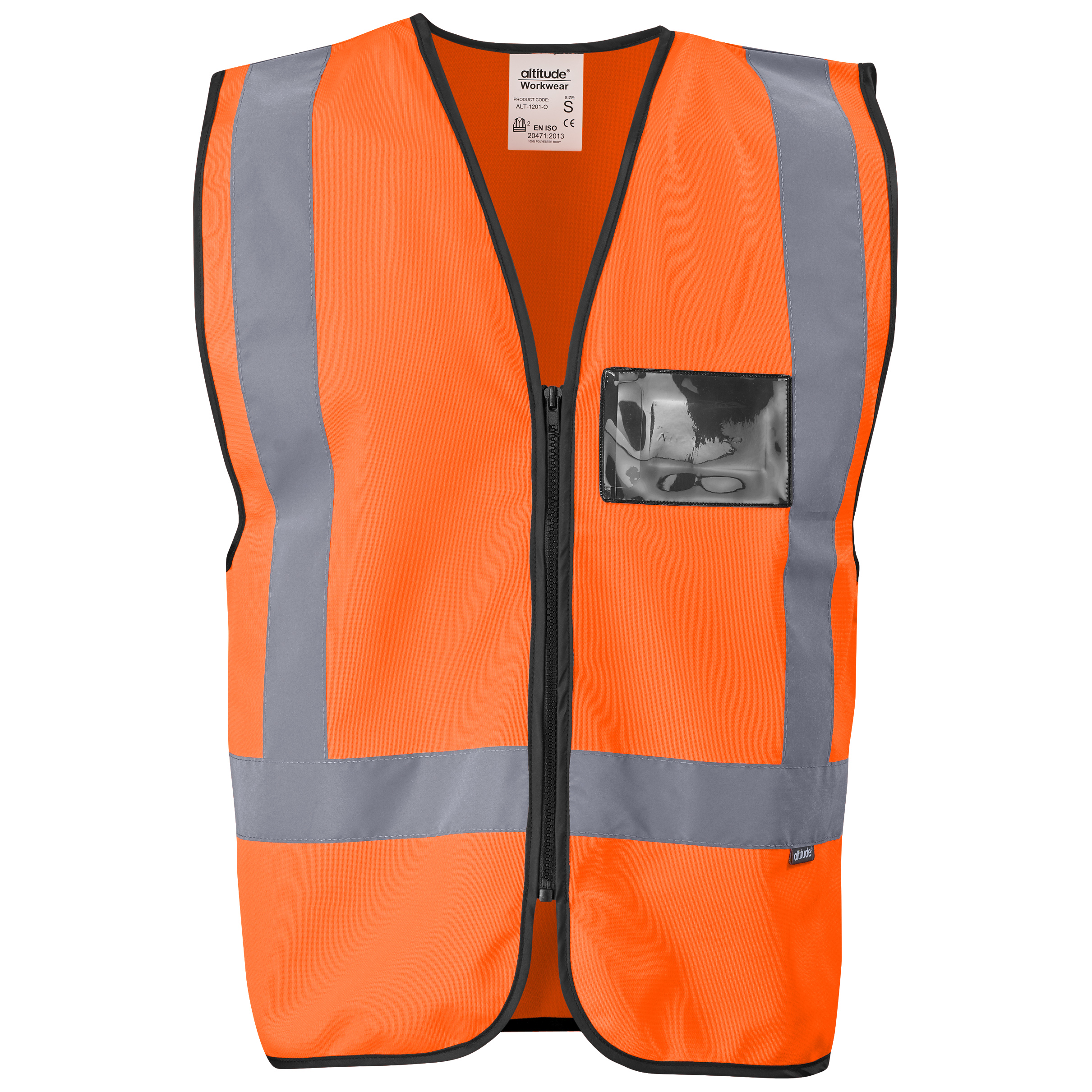 Direction Hi-Viz Reflective Full Zip Vest