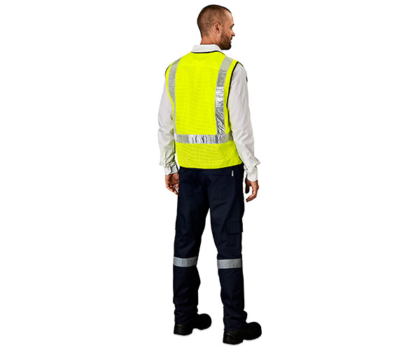 Airport Hi-Viz Reflective Full Zip Vest