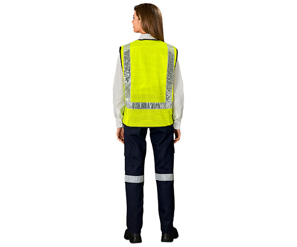 Airport Hi-Viz Reflective Full Zip Vest