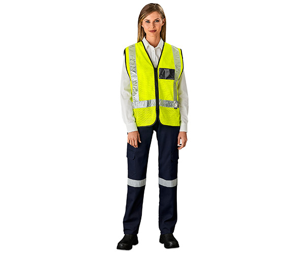 Airport Hi-Viz Reflective Full Zip Vest