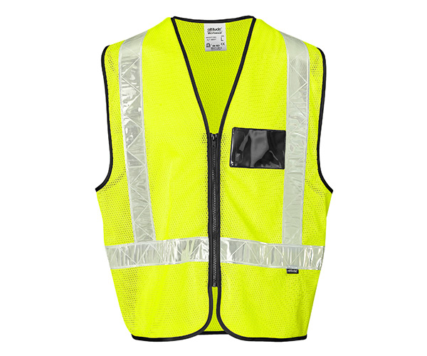 Airport Hi-Viz Reflective Full Zip Vest