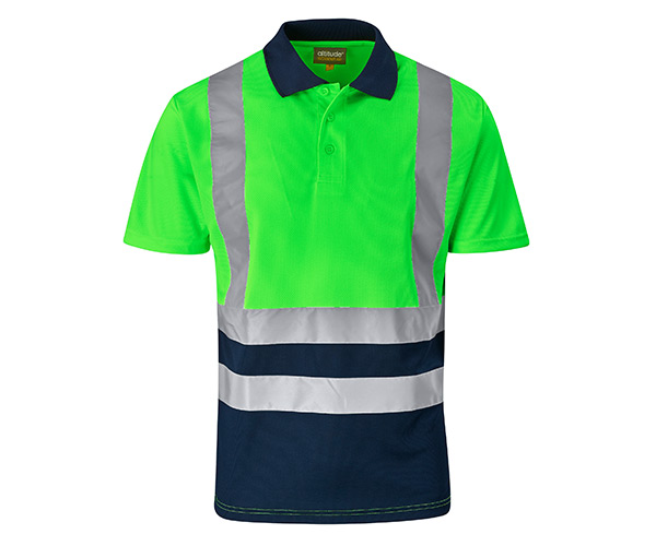 Surveyor Two-Tone Hi-Viz Reflective Golf Shirt