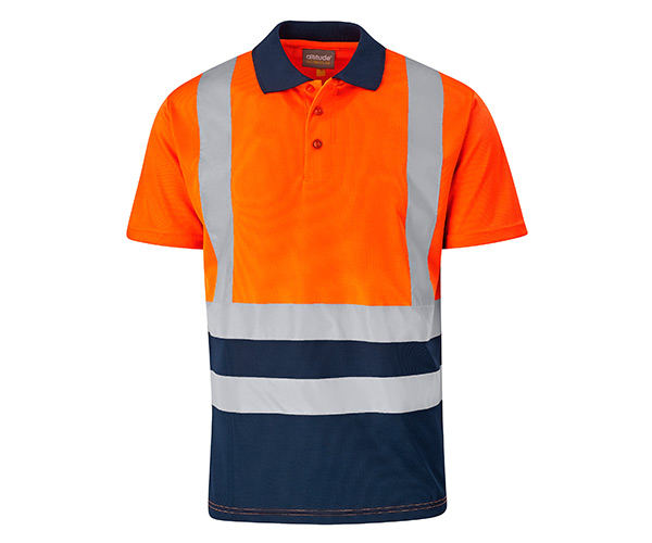 Surveyor Two-Tone Hi-Viz Reflective Golf Shirt