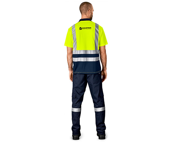 Surveyor Two-Tone Hi-Viz Reflective Golf Shirt