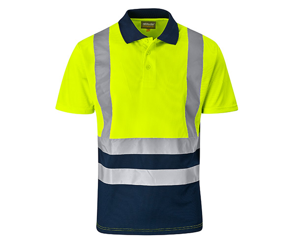 Surveyor Two-Tone Hi-Viz Reflective Golf Shirt