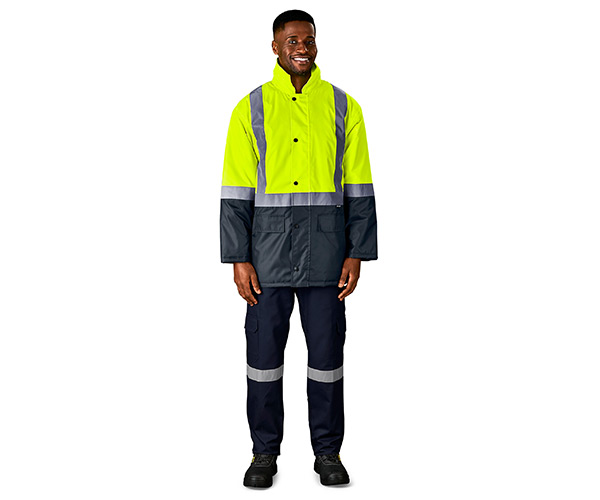 Hazard Padded Two-Tone Hi-Viz Reflective Jacket