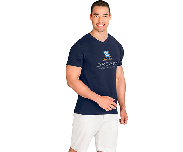 Mens Super Club 165 V-Neck T-Shirt