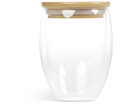 Okiyo Moco Double-Wall Glass Cup - 350ml