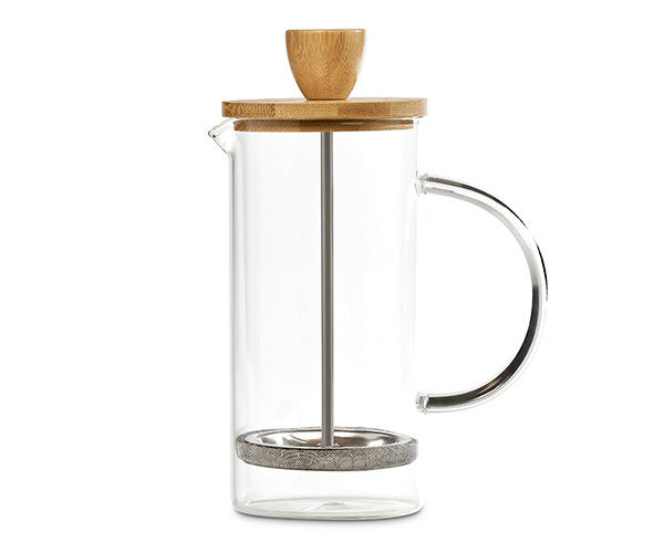 Okiyo Osu Glass & Bamboo Coffee Plunger - 350ml