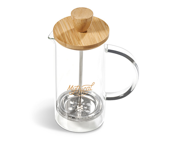 Okiyo Osu Glass & Bamboo Coffee Plunger - 350ml