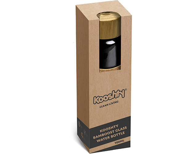 Kooshty Bamboost Glass Water Bottle - 700ml