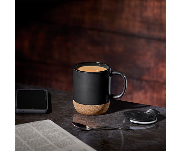 Serendipio Sienna Cork Ceramic Mug - 340ml