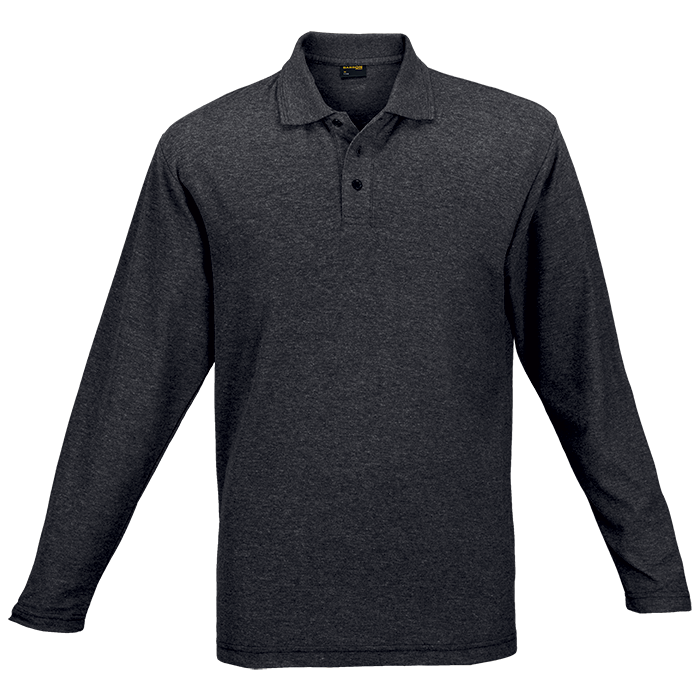 175g Pique Knit Long Sleeve Golfer Mens