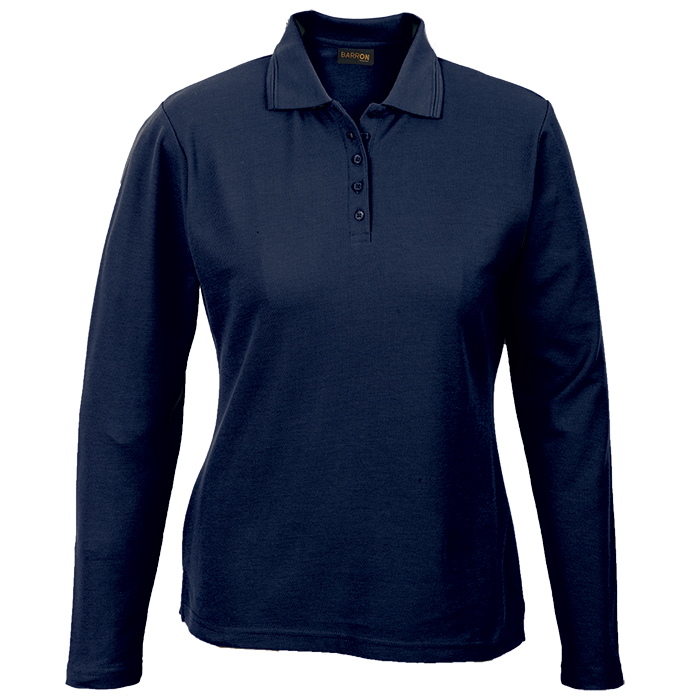 175g Pique Knit Long Sleeve Golfer Ladies