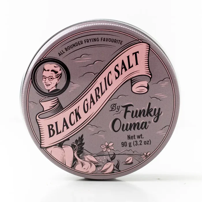 Funky Ouma Black Garlic Salt Travel Tin 50g