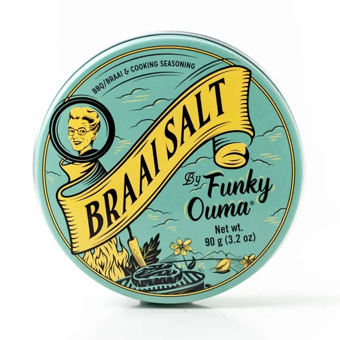 Funky Ouma Braai and Cooking Salt Travel Tin 90g
