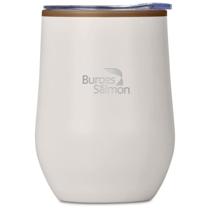 Serendipio Ovolo Stainless Steel & Plastic Double-Wall Tumbler – 350ml - Image 2