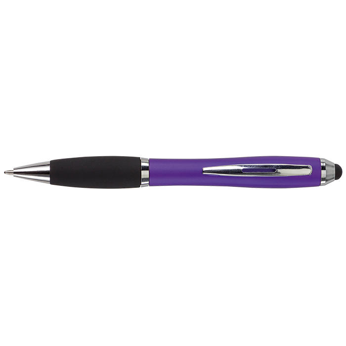 Ballpoint with Rubber Grip and Stylus - Image 10