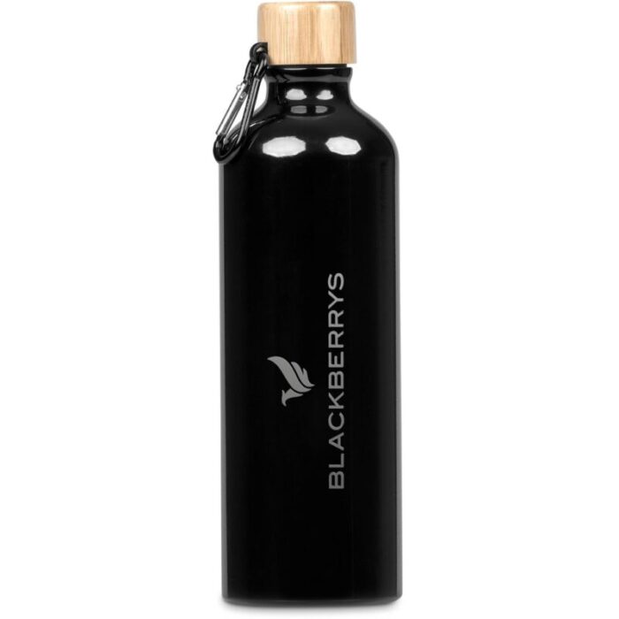 Serendipio Origen Aluminium & Bamboo Water Bottle – 750ml - Image 2