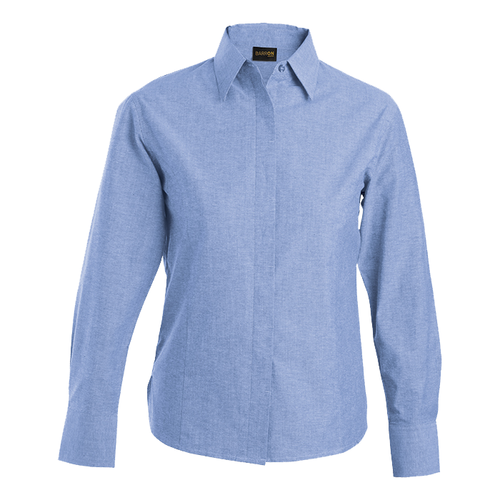 Oxford Blouse Long Sleeve Ladies - Image 2