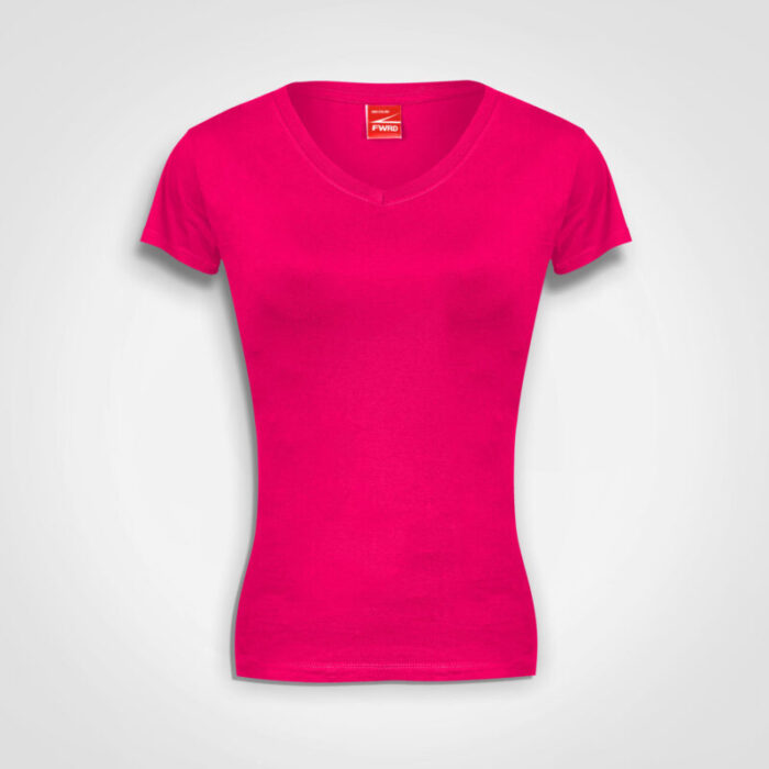 Ladies Fitted V-Neck T-Shirt - Image 2