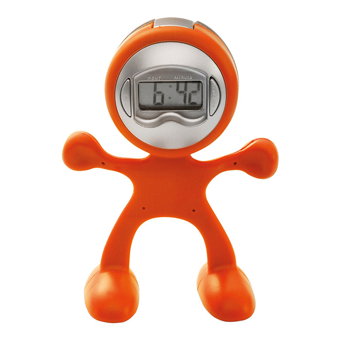 Man Shaped Alarm Clock with Memo Holder - Image 4