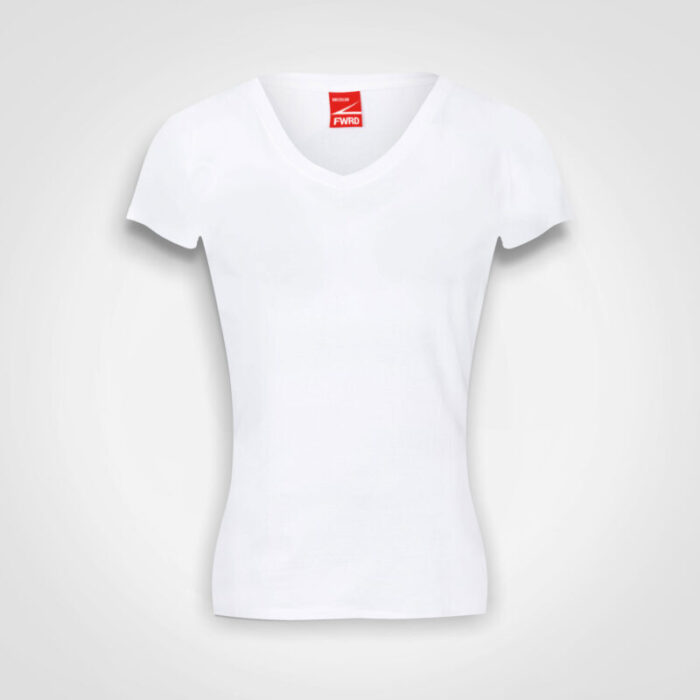 Ladies Fitted V-Neck T-Shirt - Image 3