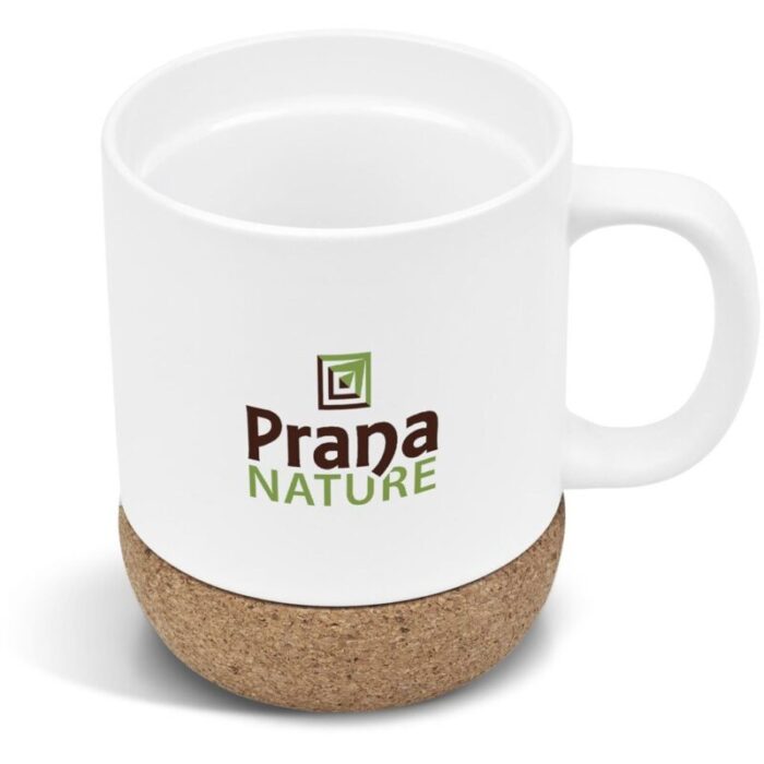 Serendipio Sienna Cork & Ceramic Coffee Mug - 340ml - Image 3