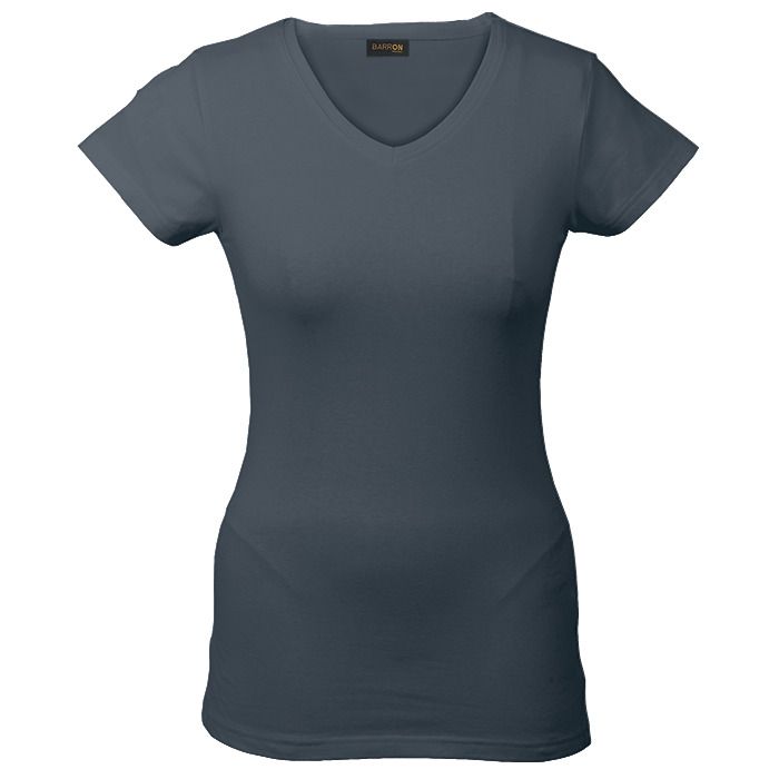 170g Slim Fit V-Neck T-Shirt Ladies - Image 5