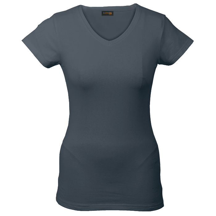 170g Slim Fit V-Neck T-Shirt Ladies - Image 5