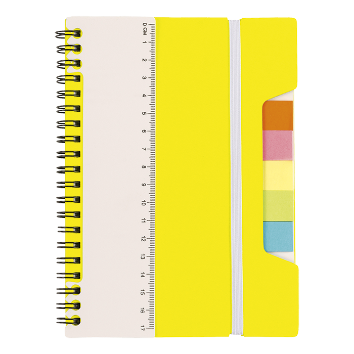 A5 Notebook With Sticky Notes And Ruler - Image 2