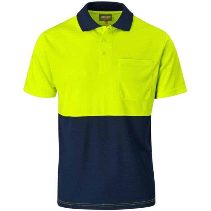 Inspector Two-Tone Hi-Viz Golf Shirt - Image 5