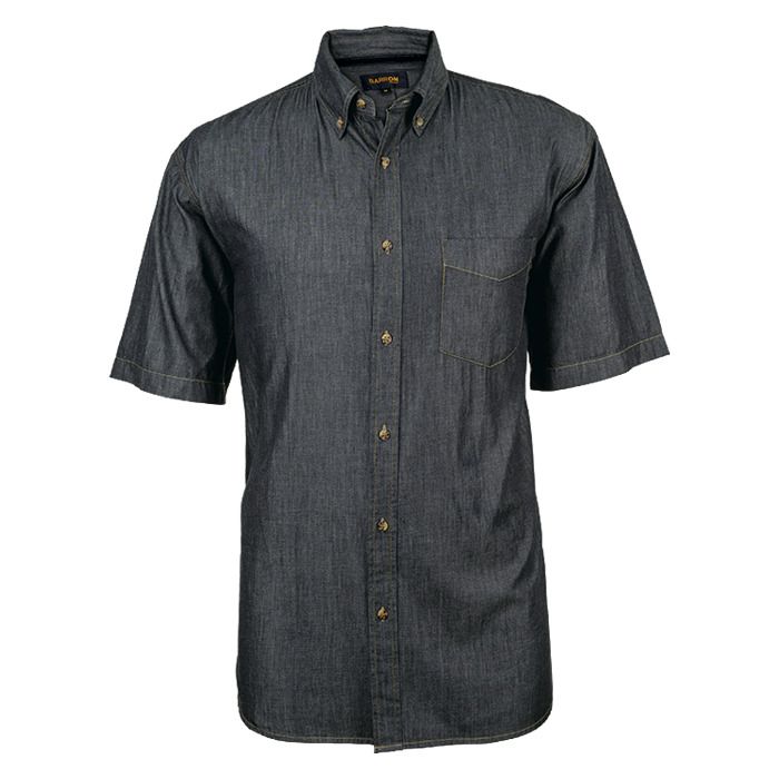Denver Denim Shirt Short Sleeve Mens - Image 2