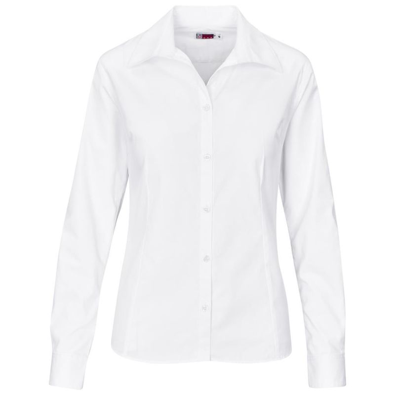 Ladies Long Sleeve Cotton Twill Moderna Shirt - Image 5