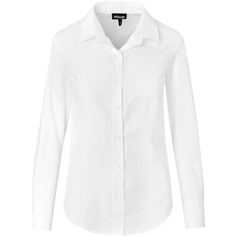 Ladies Long Sleeve Nottingham Shirt - Image 5