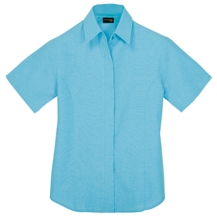 Oxford Blouse Short Sleeve Ladies - Image 5