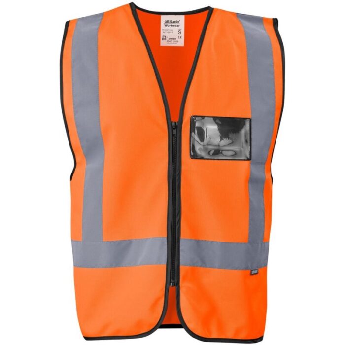 Direction En4 Hi-Viz Reflective Full Zip Vest - Image 5