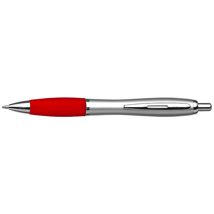 Silver Barrel Curved Design Ballpoint Pen - Image 21