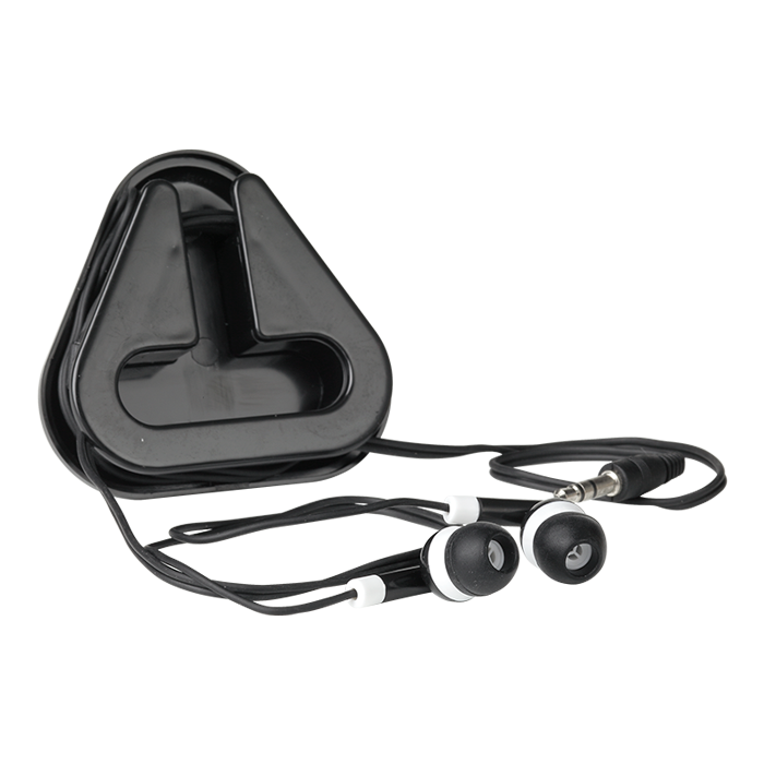 Earphones in Triangular Protective Case - Image 2