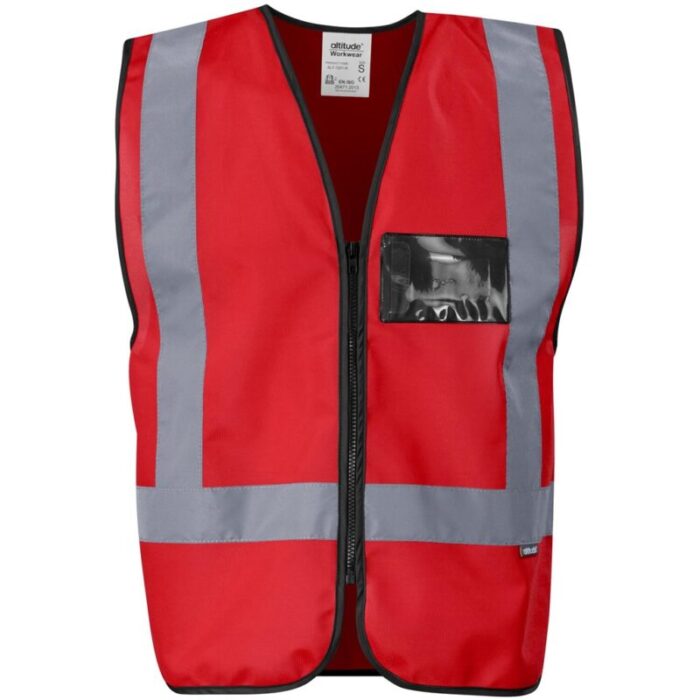 Direction En4 Hi-Viz Reflective Full Zip Vest - Image 7
