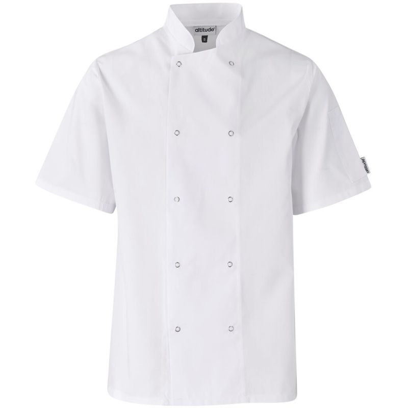 Unisex Short Sleeve Zest Chef Jacket - Image 3